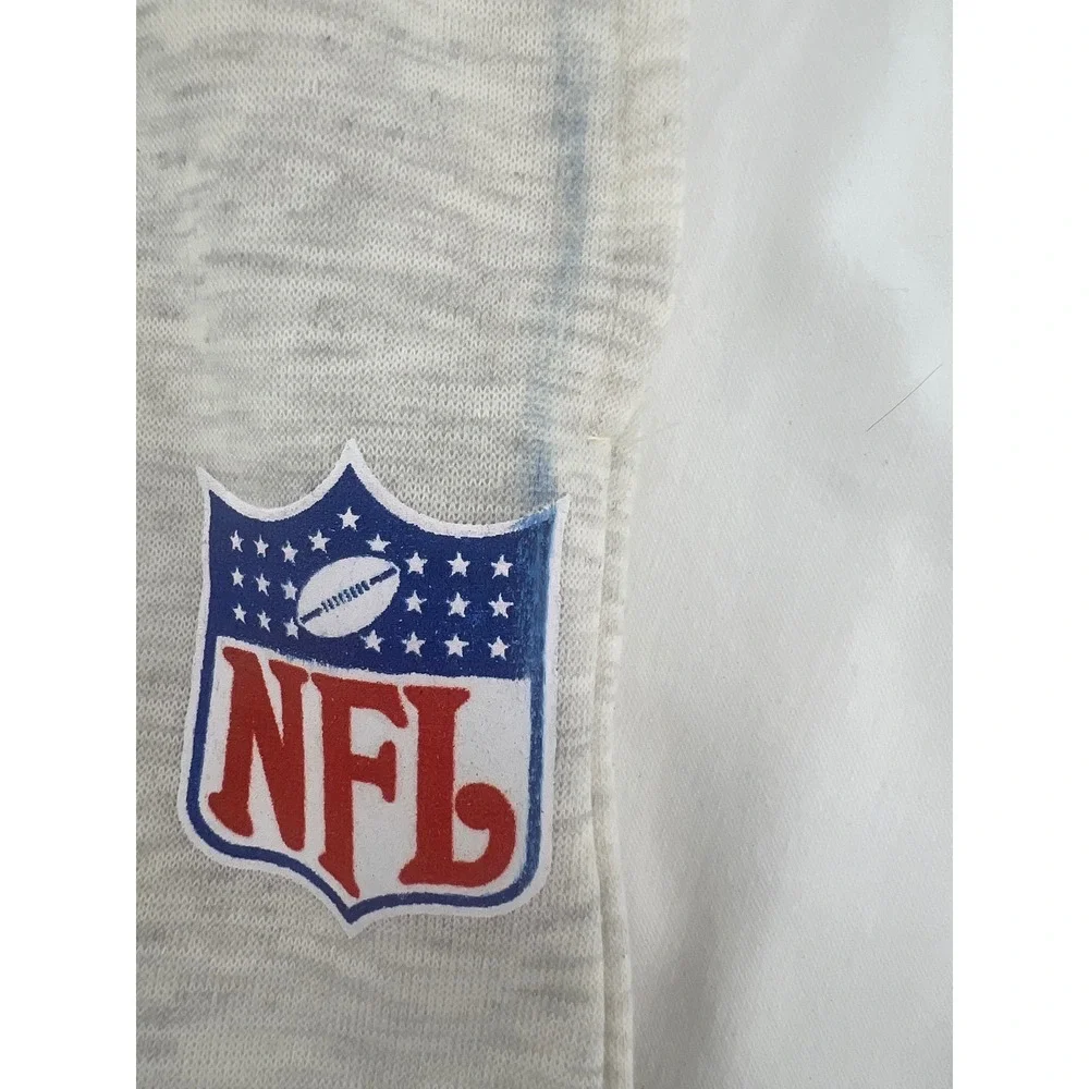Kids NFL Football Sweatpants Gray Size 8 Elastic Waist Joggers Casual‎
